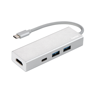 USB-C Hub Hama 2x USB 3.1, USB-C ja HDMI