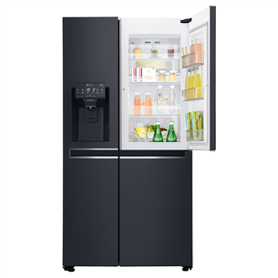 LG Water & Ice Dispenser, 625 L, black - SBS Refrigerator