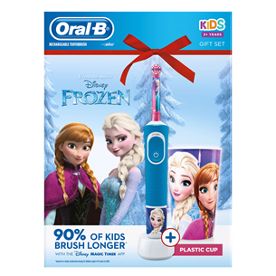 Электрическая зубная щетка Braun Oral-B Frozen + стакан