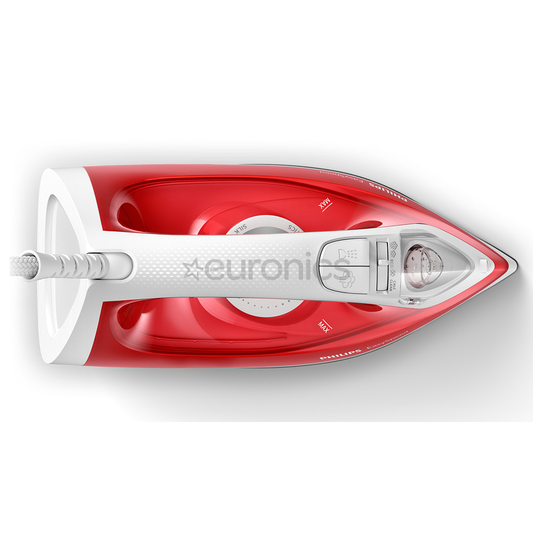 Philips EasySpeed, 2000 W, white/red - Steam iron