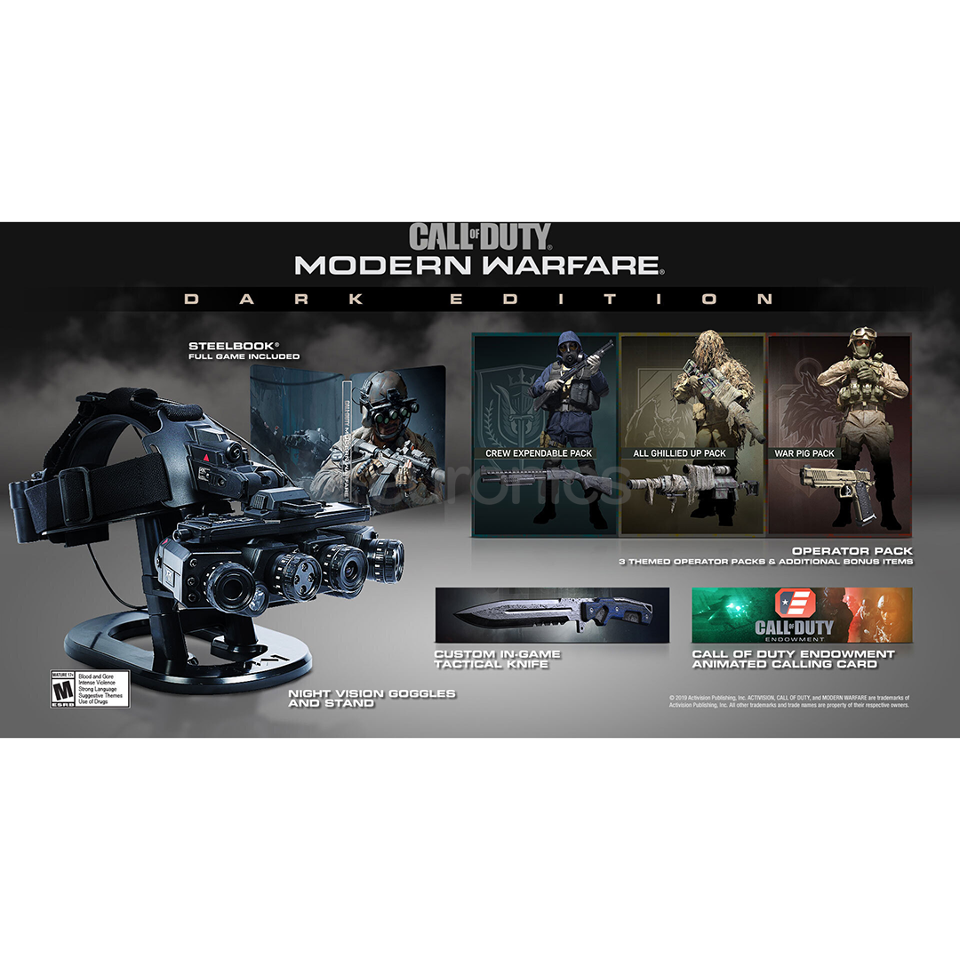 PS4 mäng Call of Duty: Modern Warfare Dark Edition