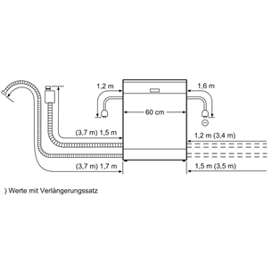 Built-in dishwasher Bosch (13 place settings)