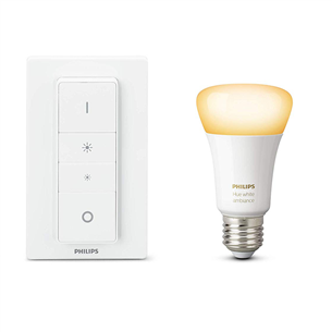 Philips Hue lamp White Ambiance (E27) + Hue dimmer