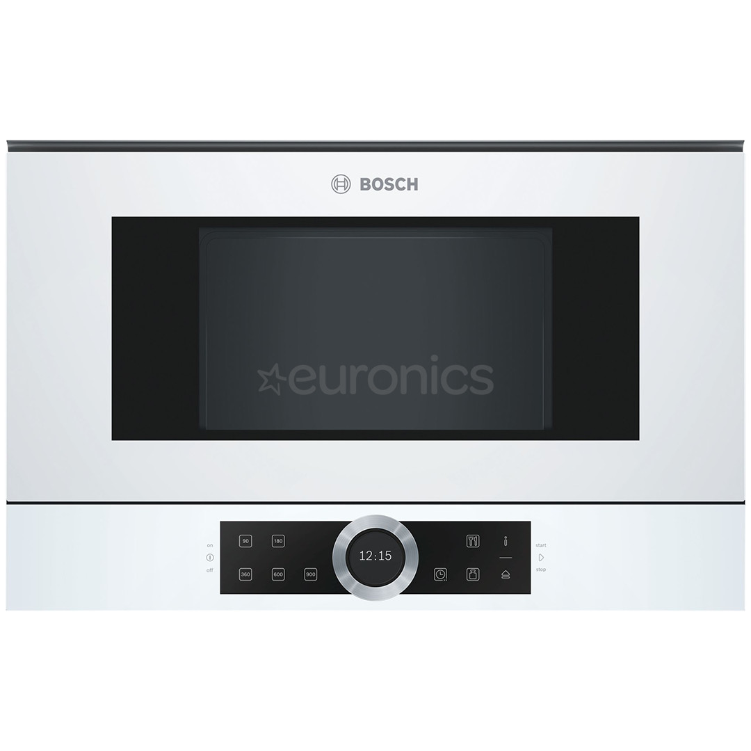 Bosch, 21 L, 900 W, parema käega avanev, valge - Integreeritav mikrolaineahi