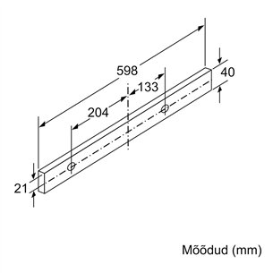 Built-in cooker hood Bosch / 404 m³/h