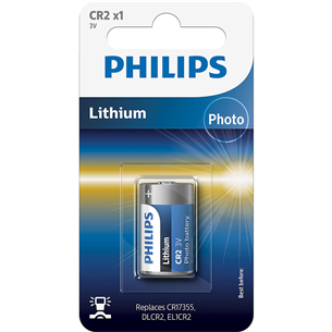 Philips, CR2, 3 В - Батарейка для фотокамеры CR2/01B