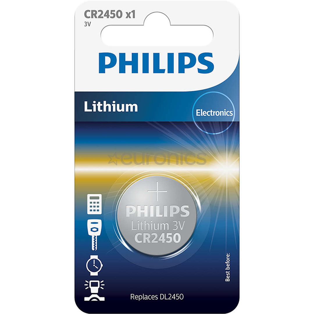 Philips Lithium, CR2450, 3 В - Батарейка