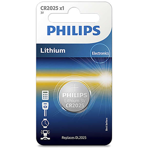 Philips Lithium, CR2025, 3V - Battery CR2025/01B