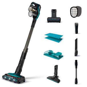 Philips SpeedPro Aqua Pro 8000, light blue - Cordless Stick Vacuum Cleaner