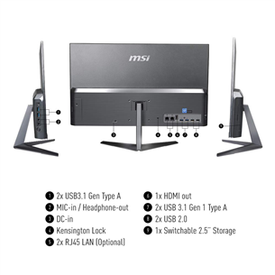 Desktop PC AiO MSI PRO 24X 7M