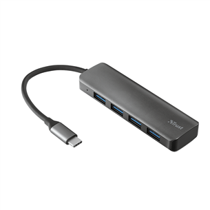 USB-C jagaja Trust Halyx Aluminium 4-Port 23328