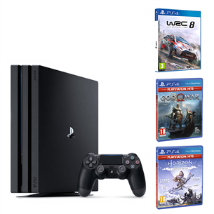 Gaming console Sony PlayStation 4 Pro (1 TB) + 3 games
