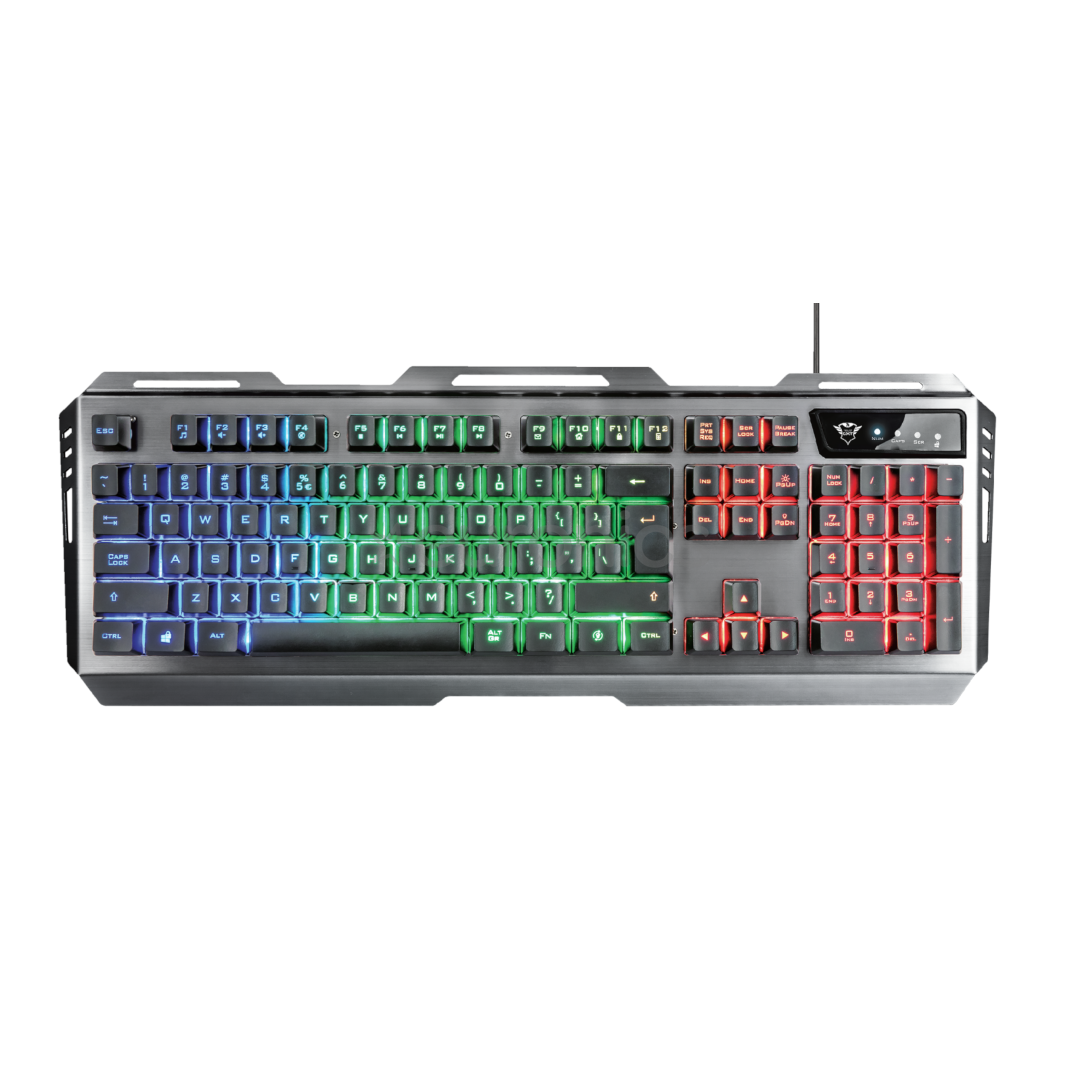 Trust GXT 845 Tural Gaming Combo, US, must - Klaviatuur + hiir