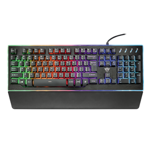 Trust GXT 860 Thura Semi-mechanical Gaming, US, must - Klaviatuur