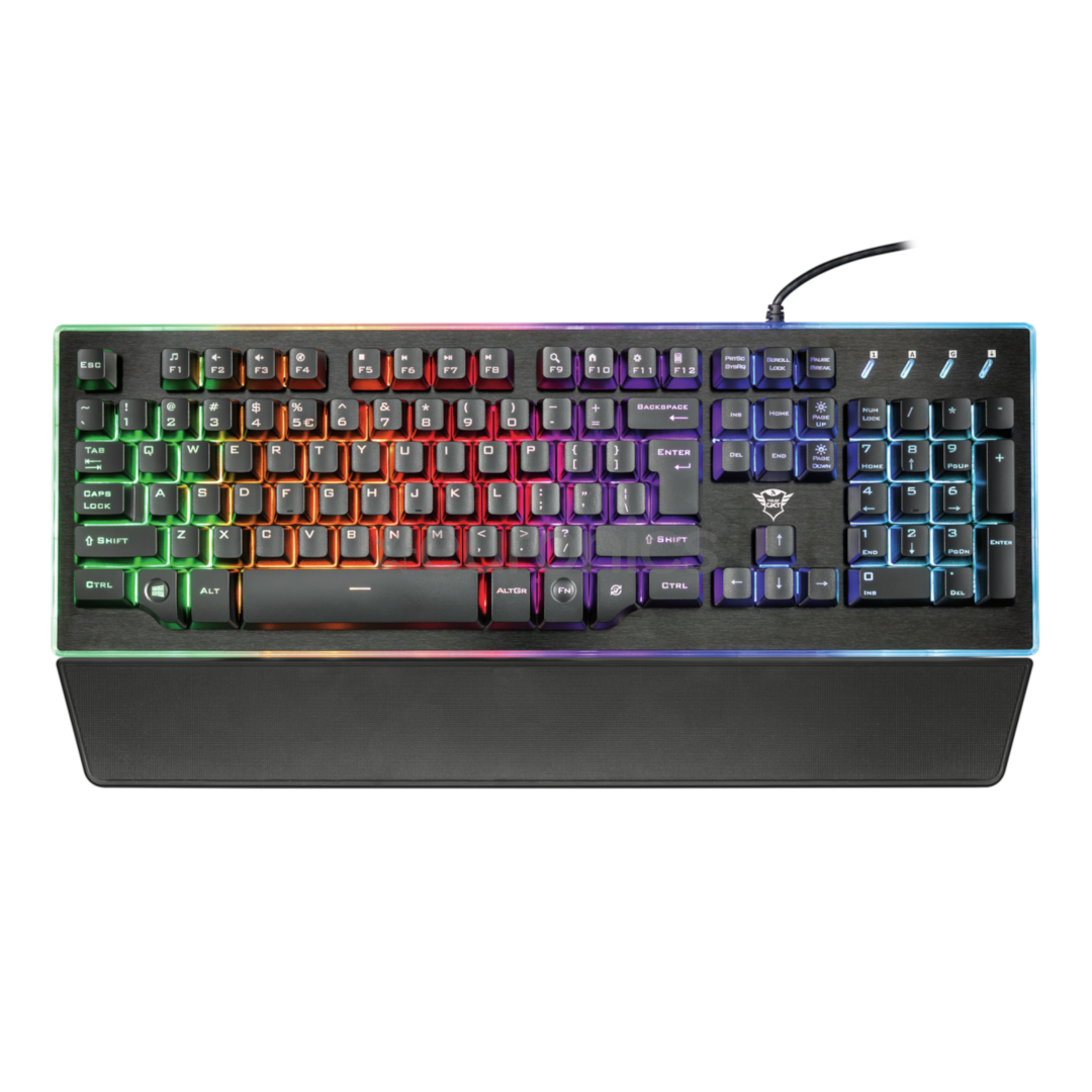 Trust GXT 860 Thura Semi-mechanical Gaming, US, must - Klaviatuur
