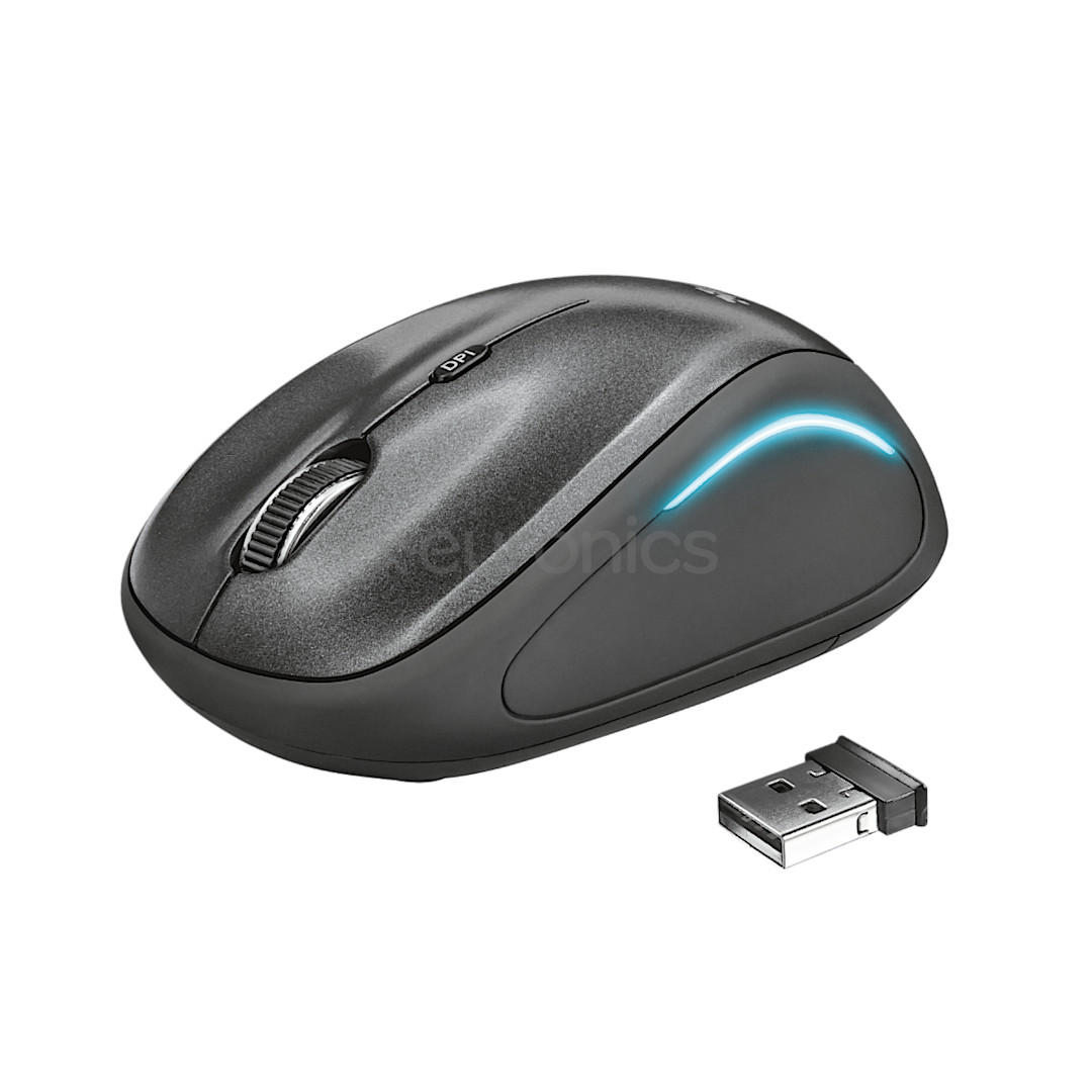 Trust Yvi FX, black - Wireless Optical Mouse