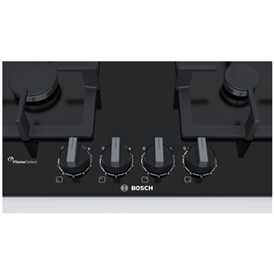 Bosch, width 59 cm, black - Built-in Gas Hob