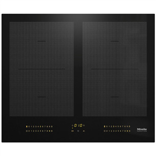 Miele, laius 62 cm, raamita, must - Integreeritav induktsioonpliidiplaat KM7564FL
