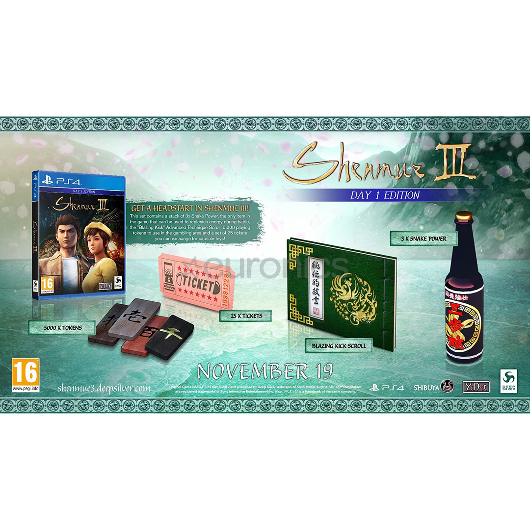 Игра для PlayStation 4, Shenmue III - Day 1 Edition