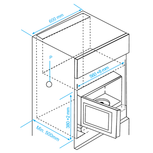 Integreeritav mikrolaineahi Beko (25 L)