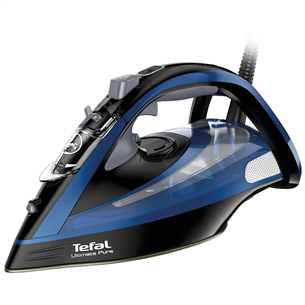 Tefal Ultimate Pure, 3000 Вт, черный/синий - Паровой утюг