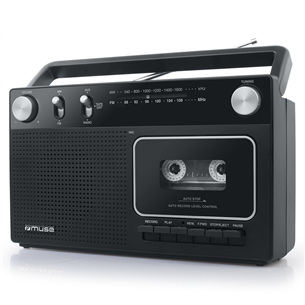 Muse, FM, must - Raadio kassetiga M-152RC