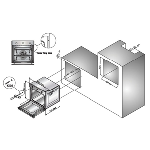 Schlosser, 50 L, white - Built-in Oven