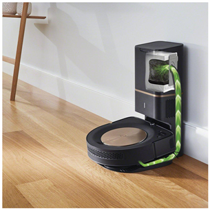 iRobot Roomba s9+, dust disposal, black/copper - Robot vacuum cleaner