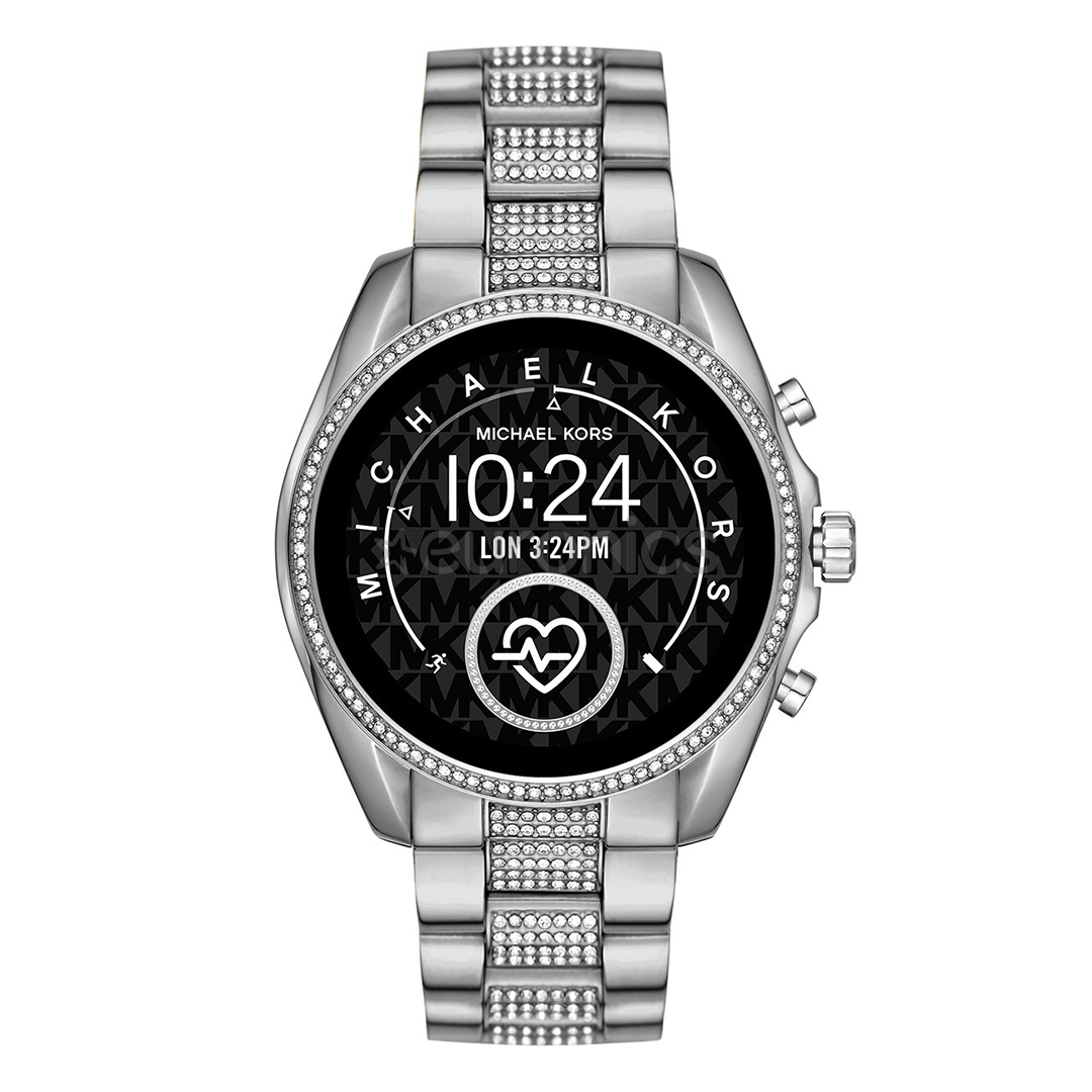 michael kors silver bradshaw smartwatch