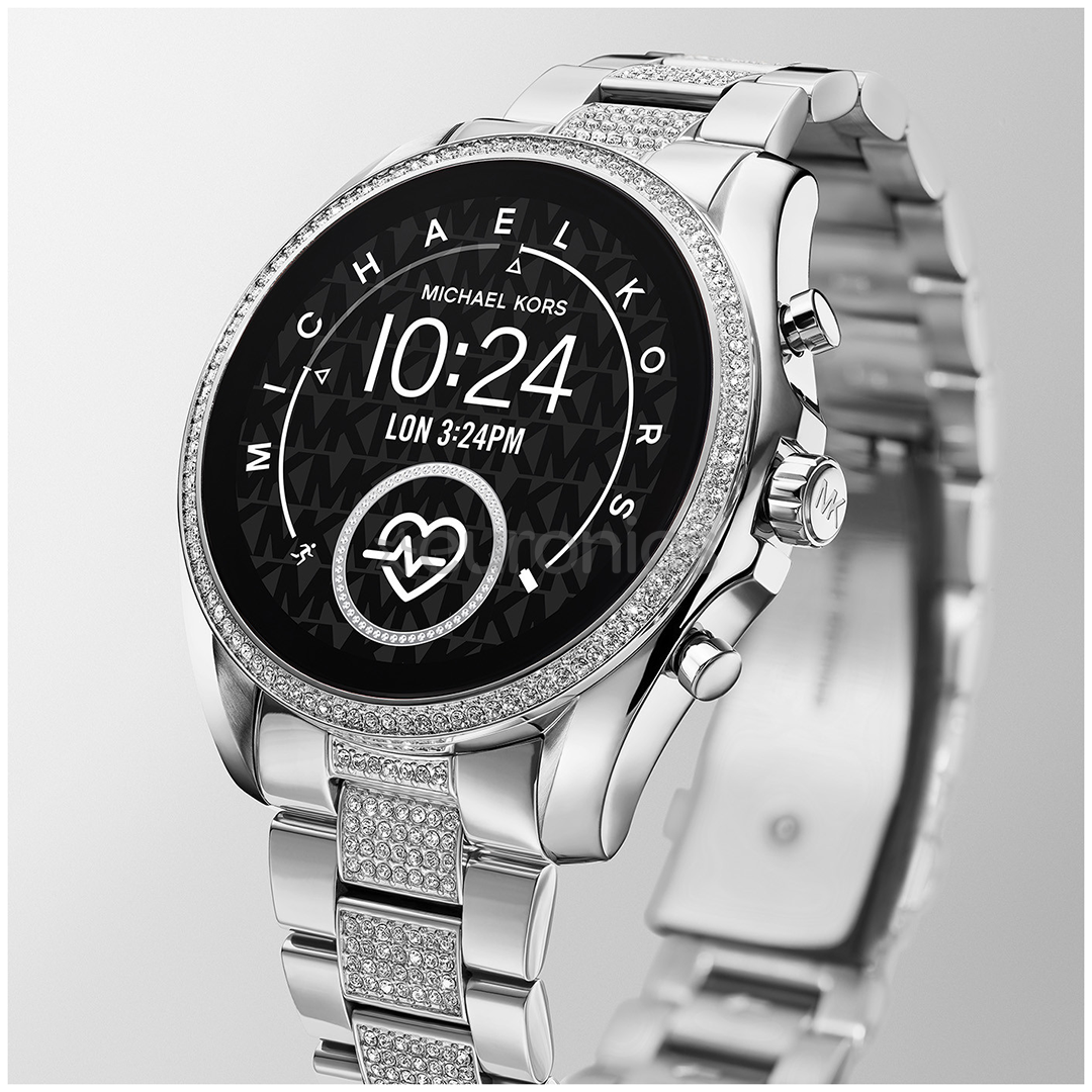 michael kors silver bradshaw smartwatch