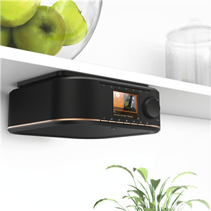 Hama, FM/DAB/DAB+, цветной экран, таймер для яиц, возможность установки на потолок, черный - Радио для кухни