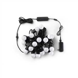 Twinkly Festoon Lights 20 RGB, 10 m, black - Smart festive lights