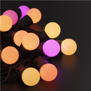 Twinkly Festoon Lights 20 RGB, 10 m, must - Nutikad peotuled