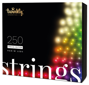 Nutikad jõulutuled Twinkly Strings 250 LEDs Multicolor