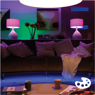 Philips Hue White and Color Ambiance, GU10, 3 шт. + мост, белый - Комплект умных ламп