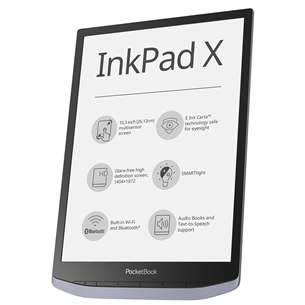 PocketBook InkPad X, 10,3", 32 GB, hall - E-luger