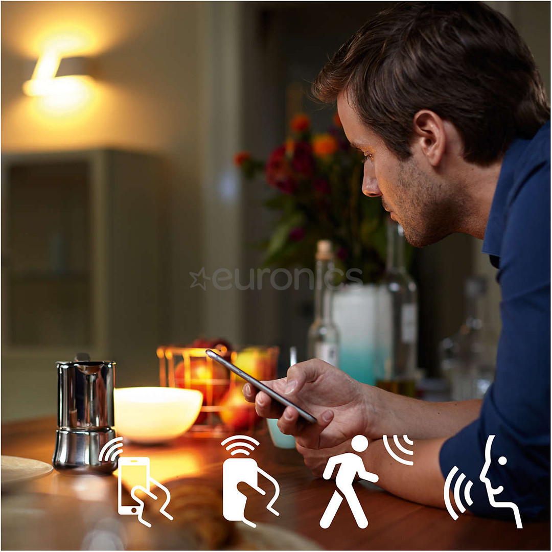 Philips Hue White and Color Ambiance Bluetooth, GU10, 3 pcs + Bridge, white - Smart Light Starter Kit