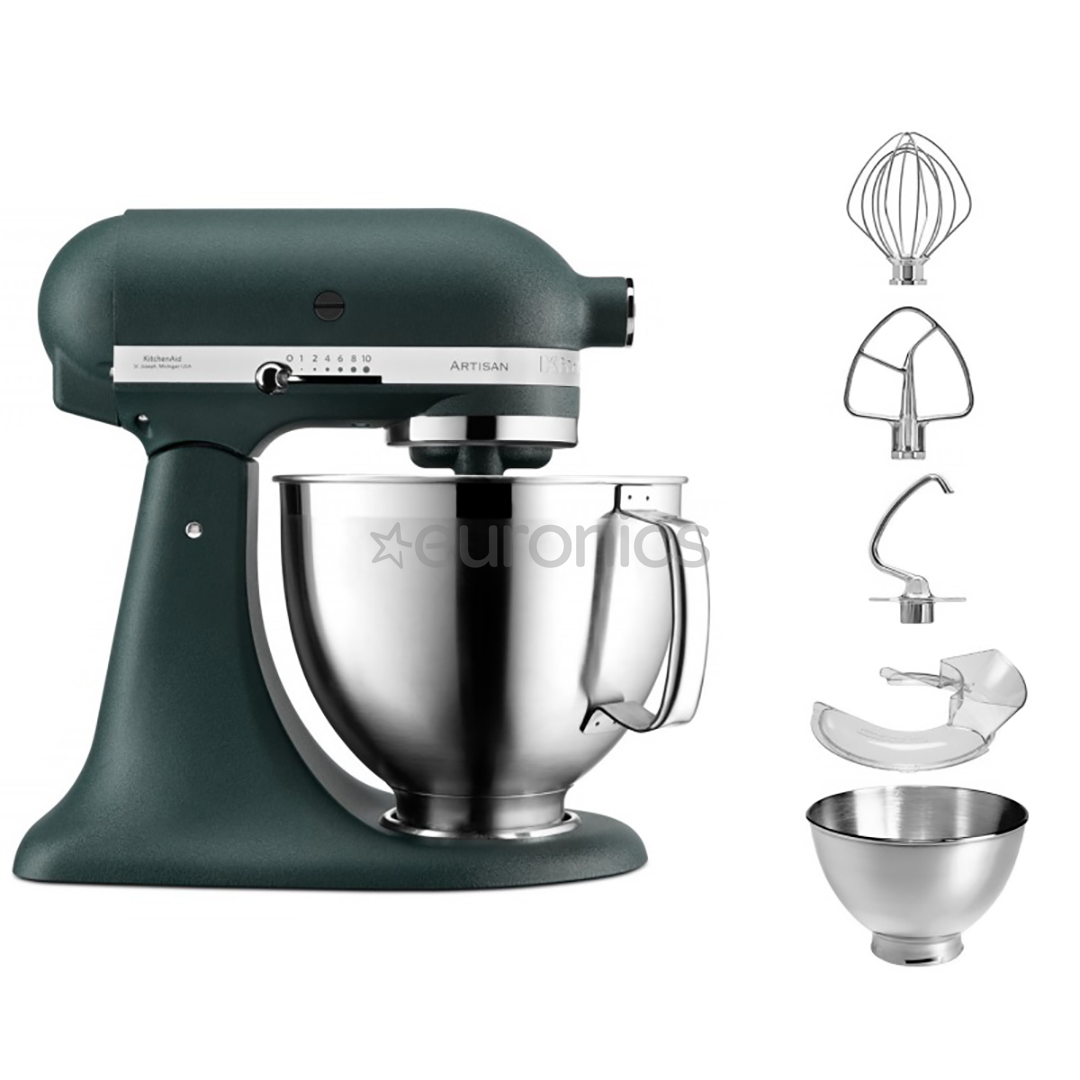 Europa rod hjem KitchenAid Artisan Exclusive, 4.8 L, 300 W, green - Mixer, 5KSM185PSEPP |  Euronics