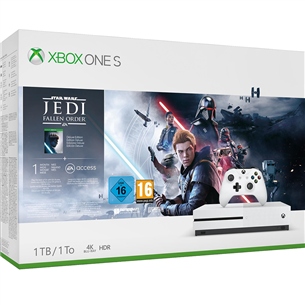 Gaming console Microsoft Xbox One S (1 TB) + Star Wars Jedi: Fallen Order