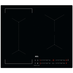 AEG 6000 Bridge, laius 58 cm, raamita, must - Integreeritav induktsioonpliidiplaat