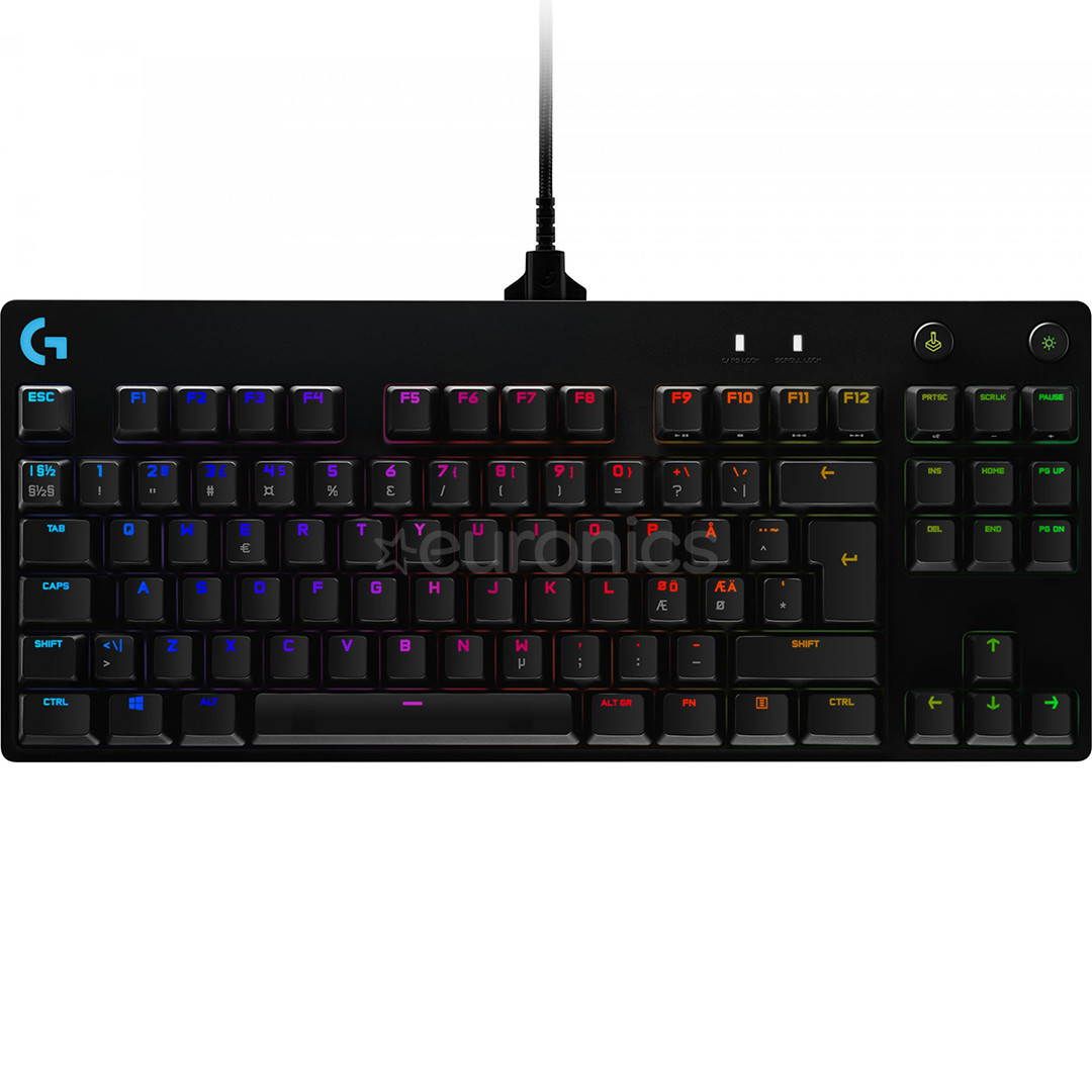 Logitech G Pro GX Blue Clicky, SWE, черный - Механическая клавиатура