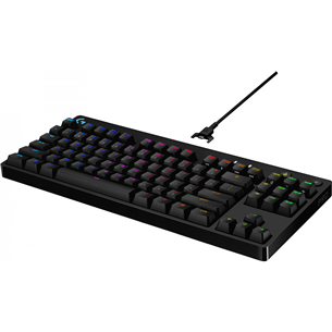 Logitech G Pro GX Blue Clicky, SWE, must - Mehaaniline klaviatuur