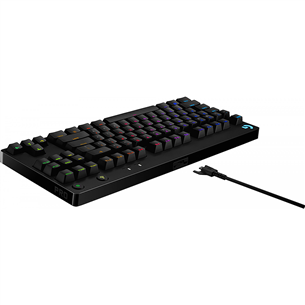 Logitech G Pro GX Blue Clicky, SWE, must - Mehaaniline klaviatuur