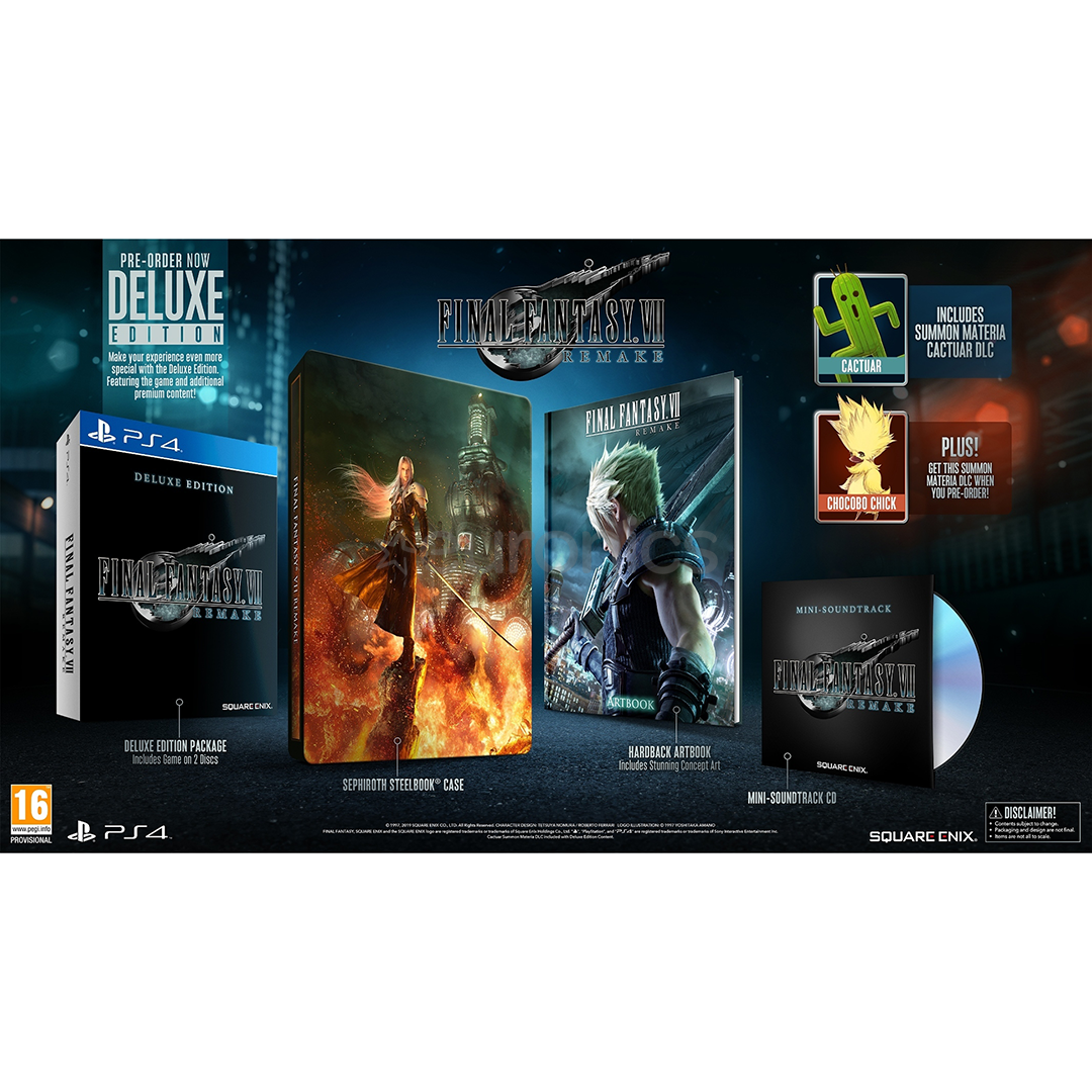 PS4 mäng Final Fantasy VII Remake Deluxe