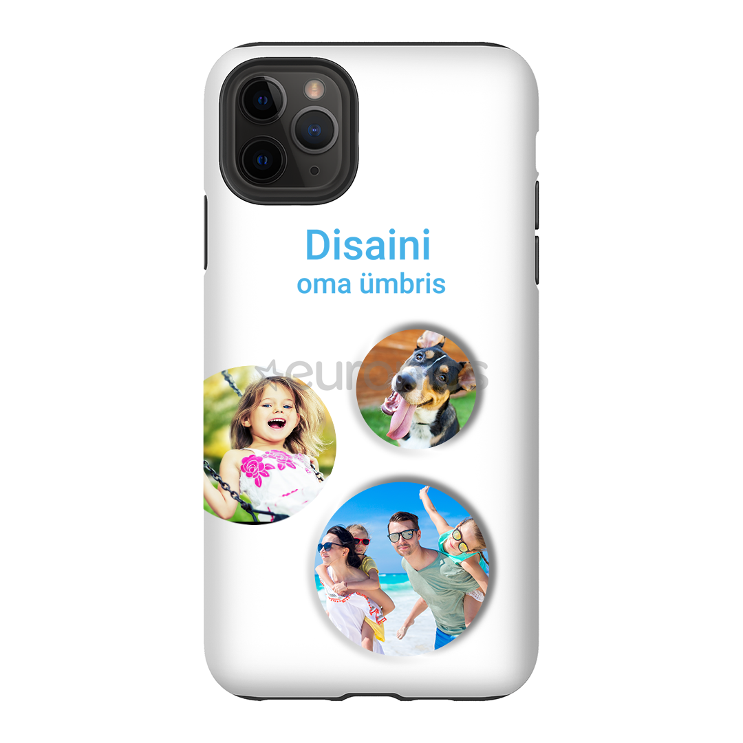 Disainitav iPhone 11 Pro Max matt ümbris (Tough)