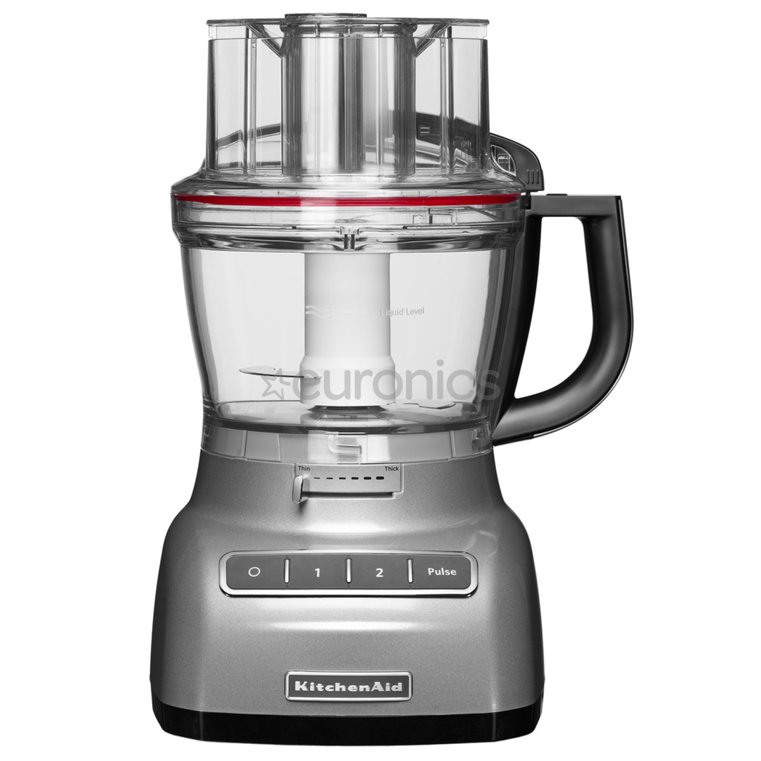 KitchenAid, 3.1 л/0.95 л, 300 W, серебро - Кухонный комбайн