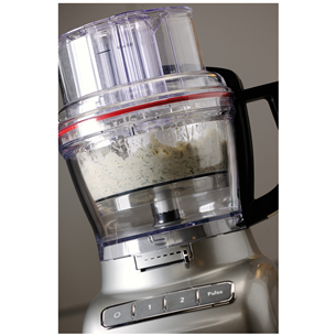 KitchenAid, 3.1 L/0.95 L, 300 W, silver - Food processor