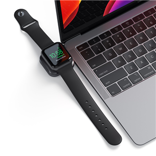 Satechi USB-C Magnetic Charging Dock, серый космос - Зарядная база для Apple Watch