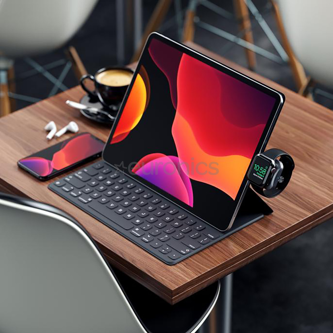 Satechi USB-C Magnetic Charging Dock, space gray - Apple Watch charger