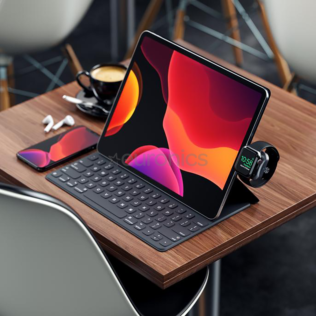 Satechi USB-C Magnetic Charging Dock, space gray - Apple Watch charger
